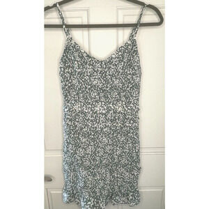 Abercrombie & Fitch Women's Small Smocked Mini Dress Stretch Animal Print